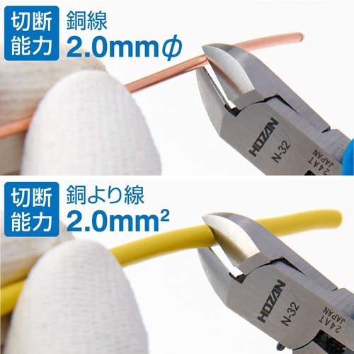 HOZAN ミニチュアニッパー 128mm