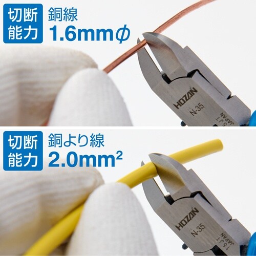 HOZAN ミニチュアニッパー 128mm