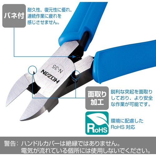 HOZAN ミニチュアニッパー 128mm