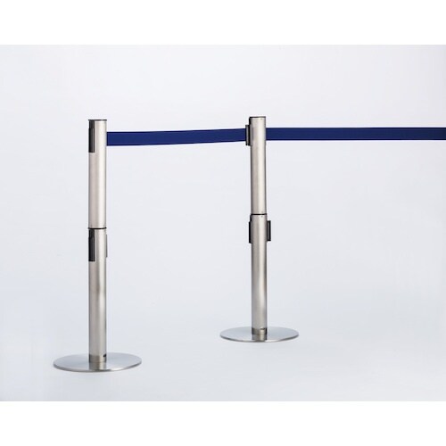 テラモト 2段式ベルトパーテーション ロイヤルブル