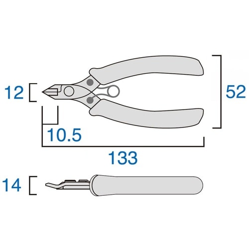 フジ矢 ステンレスニッパ 全長133mm