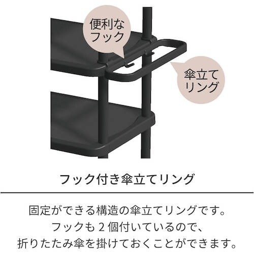 TENMA PRXくつ置けるん棚 5段ワイド