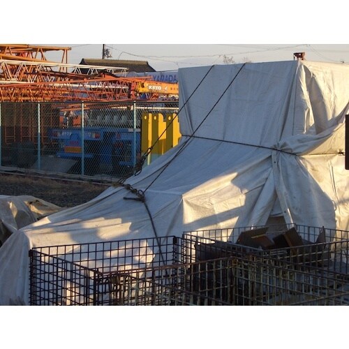 萩原 ホワイト防炎シート 10m×10m