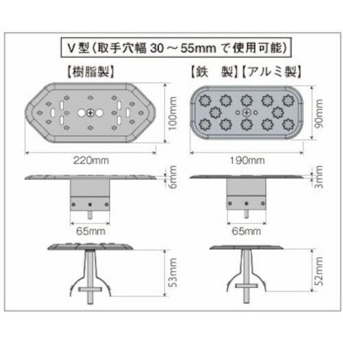 Hoshin 溝蓋キャップ V型(鉄製)