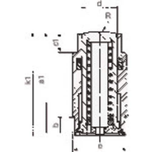 ROEMHELD 油圧シリンダー ねじ付きクランプ