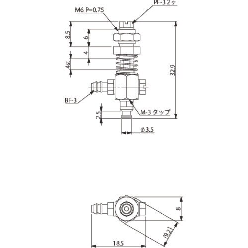 アインツ 吸着金具・回止式・マイクロ用