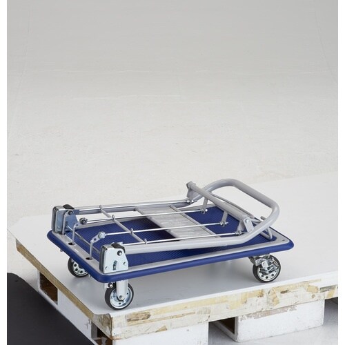 TRUSCO プレス製台車 ドンキーカート 折畳