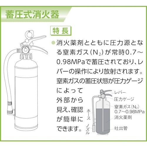 HATSUTA ABC粉末消火器(蓄圧式)PEP2