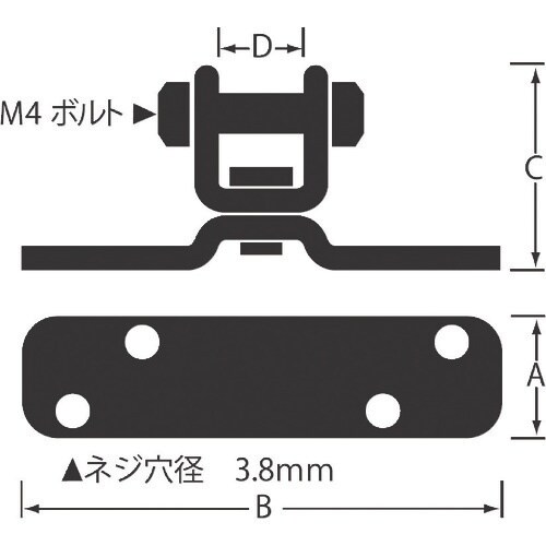 ニッサチェイン 転倒防止金具 80cm 2本入 代
