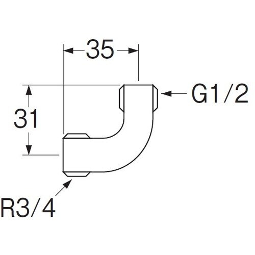 SANEI ベンリーカン異径エルボ