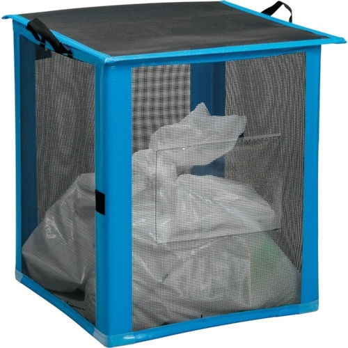 テラモト 自立ゴミネット 折りたたみ式 黒700×