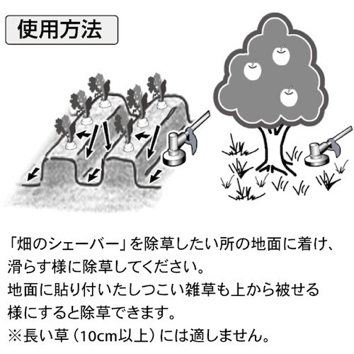 三陽金属 刈払機用 畑の除草カッター 畑のシェーバ