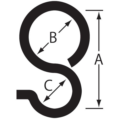ニッサチェイン ステンレスPフック 25mmパイプ