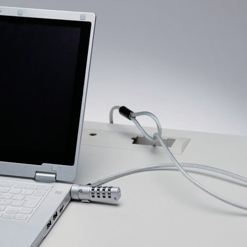 ELECOM セキュリティワイヤー 小型 首振り9