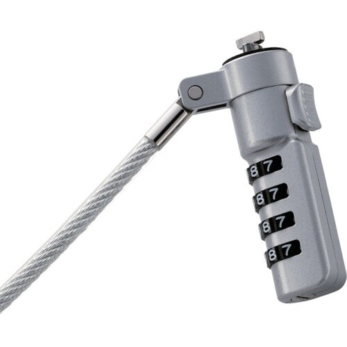 ELECOM セキュリティワイヤー 小型 首振り9