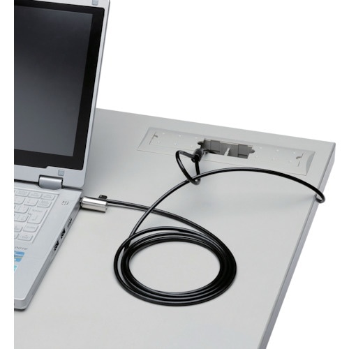 ELECOM セキュリティワイヤー シリンダー錠