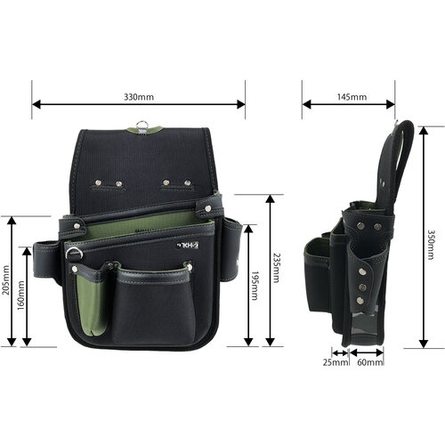 KH SAKURA 釘袋 グリーン