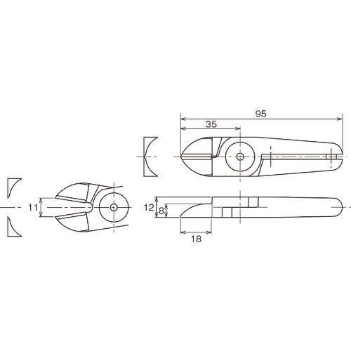 VESSEL 樹脂用ストレート刃 適応機種:GT−