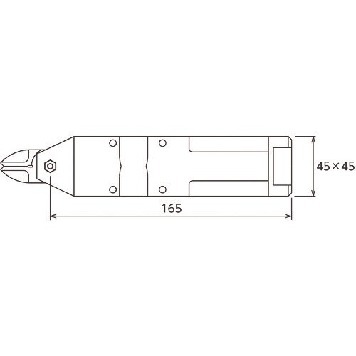 VESSEL 複動式エアーニッパー(角型) No.