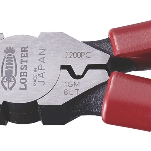 エビ 圧着機能付ペンチ 200mm J200PC