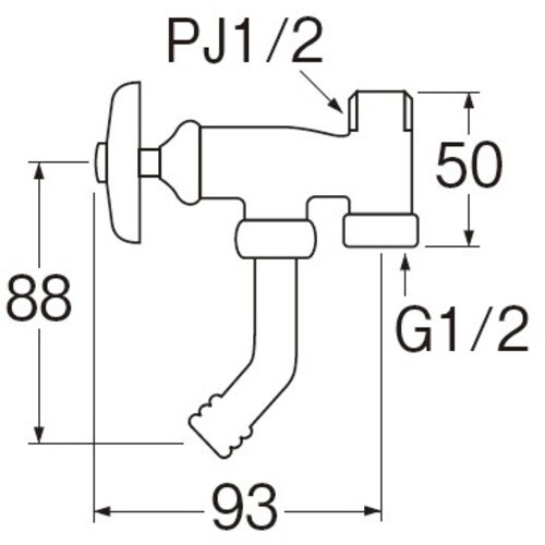 SANEI アングル分岐バルブ