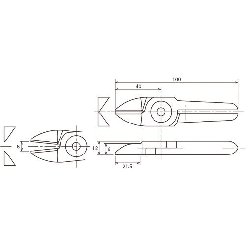 VESSEL 金属用ストレート刃 NW20BJ 適