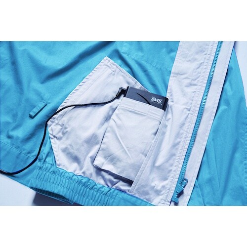 空調服 綿・ポリ混紡脇下マチ付きウェアのみ サック