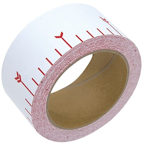 シンワ 貼付ロッド_合成紙製_50mm×25m_赤