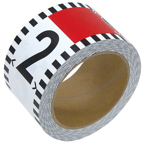 シンワ 貼付ロッド_合成紙製_60mm×26m_赤