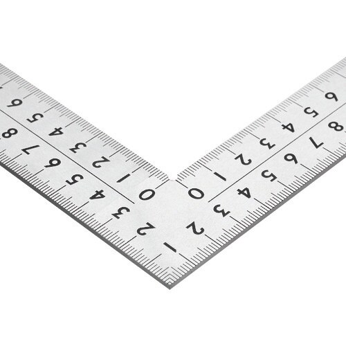 シンワ 曲尺中金普及型 ステン 60×30cm 表