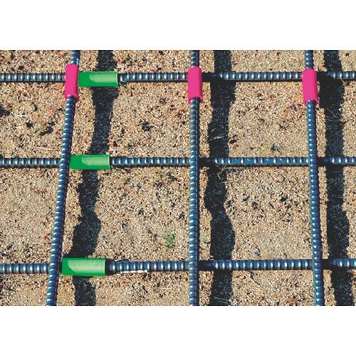 シンワ 鉄筋カラーマーカー ピンク 10ヶ入