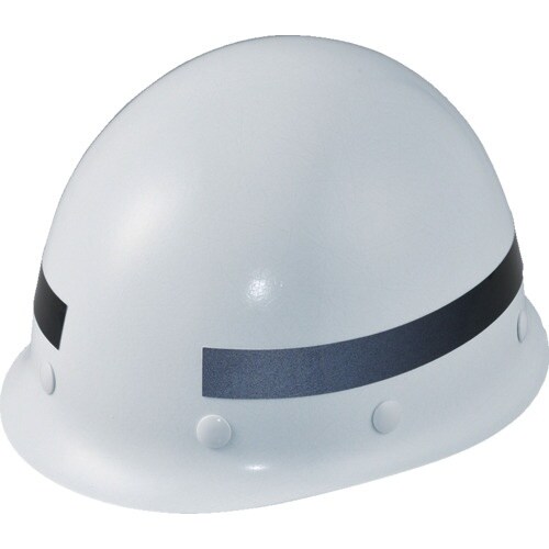 緑十字 ヘルメット用弓型ラインテープ 黒 HLY−