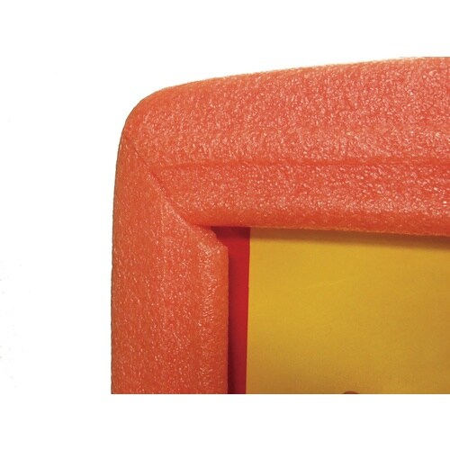 緑十字 工事看板用カバー オレンジ 2本1組(左枠