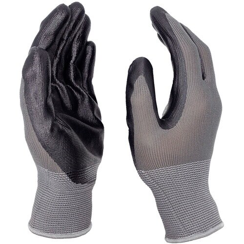 ミタニ ニトリル背抜き手袋パワーブラック(10双入