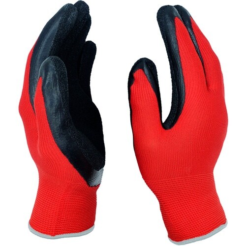 ミタニ 背抜き手袋パワーレッド(10双入)M