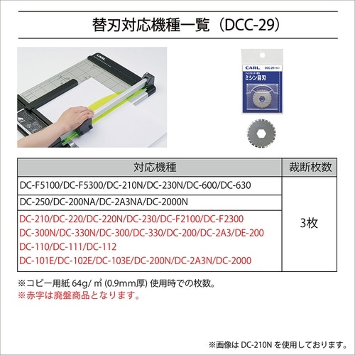 カール ディスクカッター替刃(ミシン目刃)