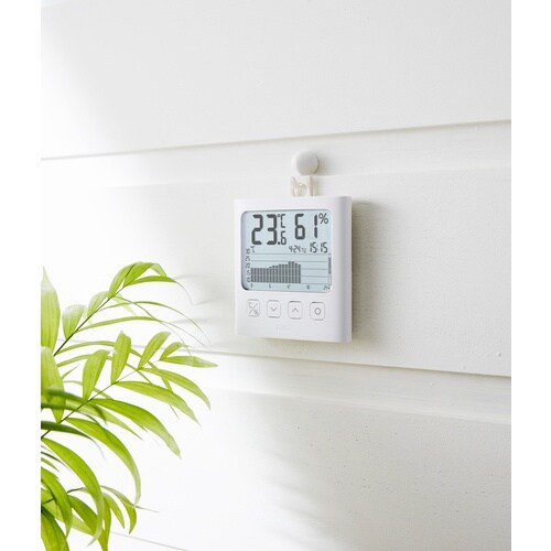 TANITA グラフ付きデジタル温湿度計 白色