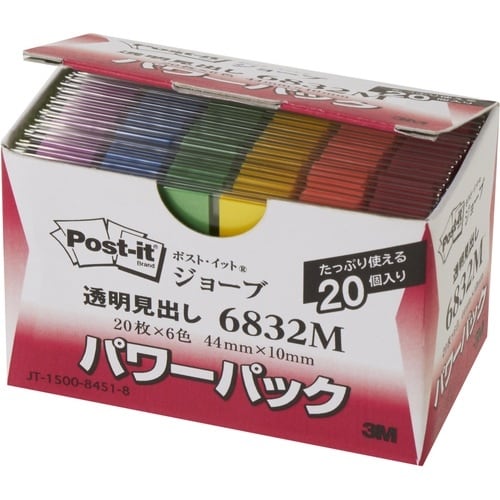 3M ポスト・イット ジョーブ パワーパック透明見