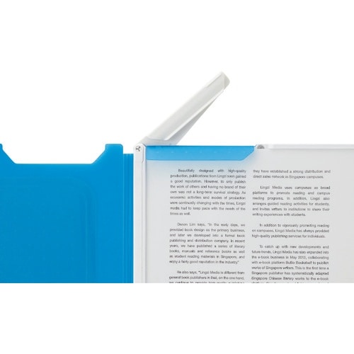 LIHIT A4クリップファイル 青