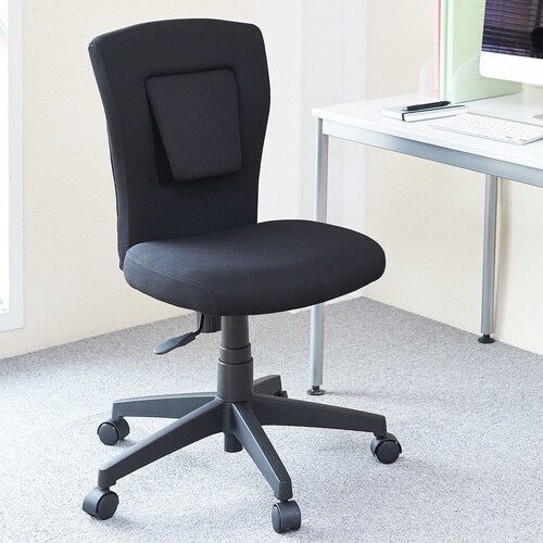 ナカバヤシ サポートクッションチェア/ブラック