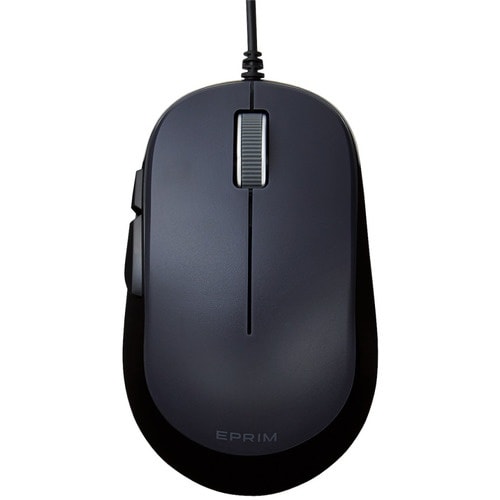 ELECOM 5ボタンBlueLED有線マウス ブ