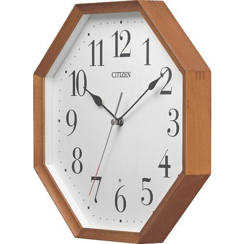 シチズン 電波 壁掛け時計(アナログ表示) 連続秒