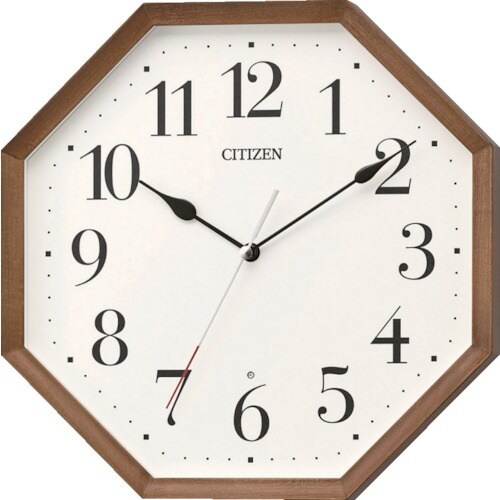 シチズン 電波 壁掛け時計(アナログ表示) 連続秒