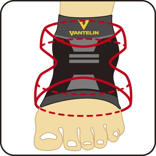 興和 バンテリンサポーター 足首用大きめサイズ(ブ