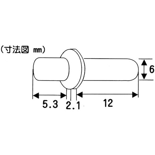 WAKI 回転ピン厚口 IF‐109 6mm(4個