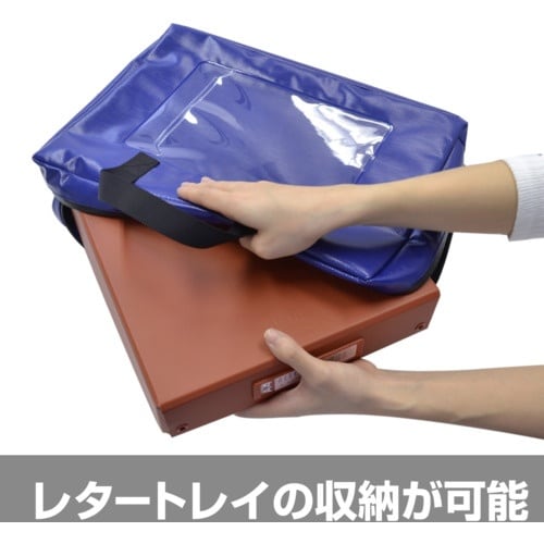 マグエックス 耐水メールバッグA4(マチあり)赤