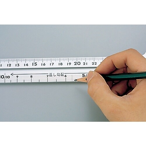 シンワ アルミ自由金45cm目盛付