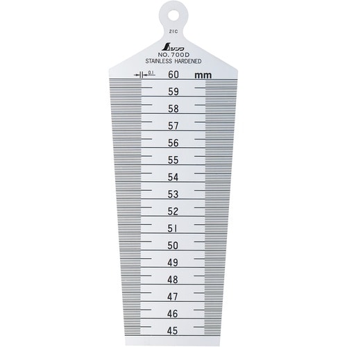 シンワ テーパーゲージ700D