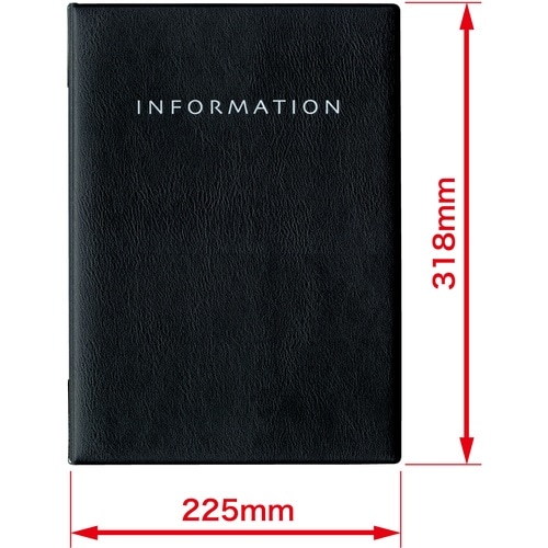 OP メニューファイル レザー調 A4 6頁 黒