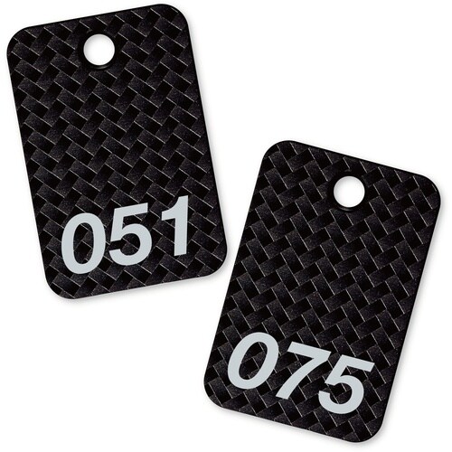 OP 番号札 四角 大 番号入り51ー75 黒 (